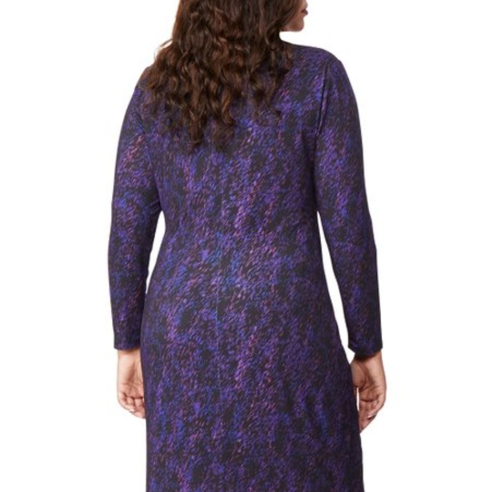 Chic Long Sleeve Purple Dress - Picture 3 of 7